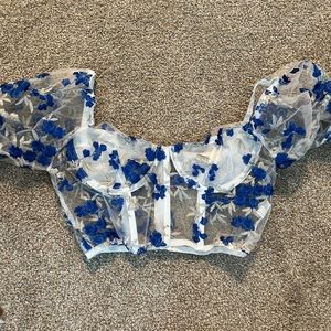SHEIN Floral Crop Top